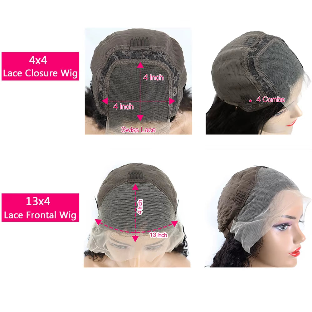 Straight Bob Wig Lace Front Human Hair Wigs for Women Transparent Full Lace Frontal Wig Human Hair