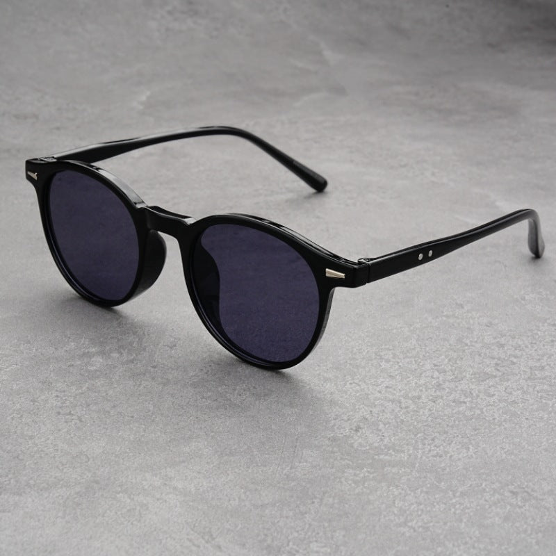 Fashionable UV-protective Round-frame Sunglasses For Women