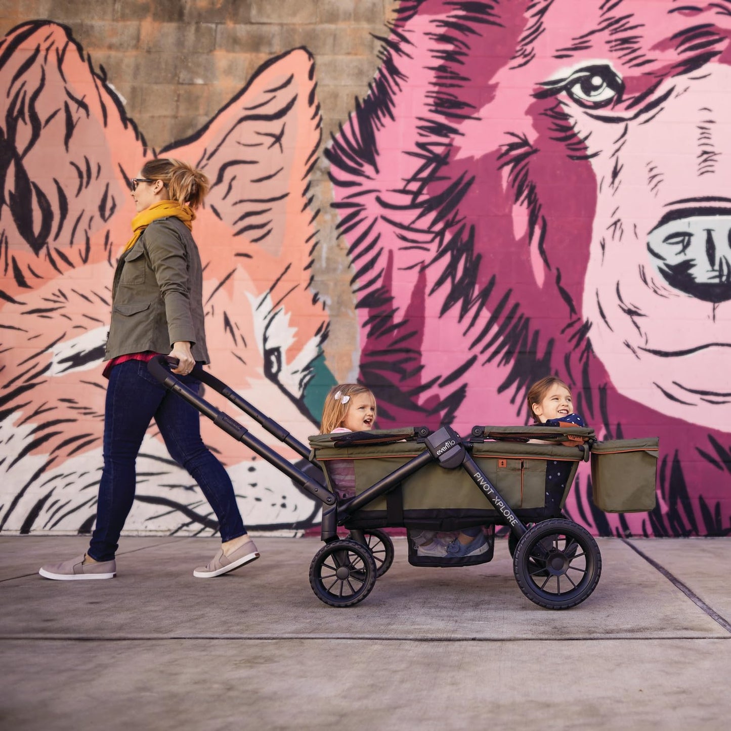 Pivot Xplore All-Terrain Stroller Wagon (Ranger Green)