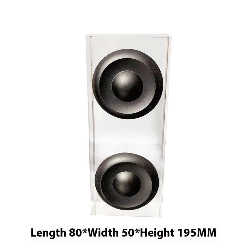 Modern Music Theme Crystal Audio Decoration Desktop Light Luxury Ornament