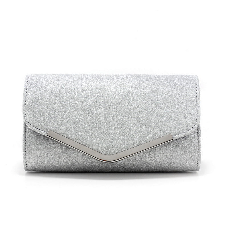 Frosted Sequins Light Luxury Dinner Bag High-grade Metal Decoration
