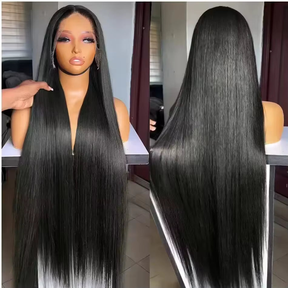 200 Density 13X4 13X6 HD Lace Frontal Human Hair Wigs Straight 360 Lace Frontal Wig Preplucked 5X5 Closure Lace Wig Remy Hair