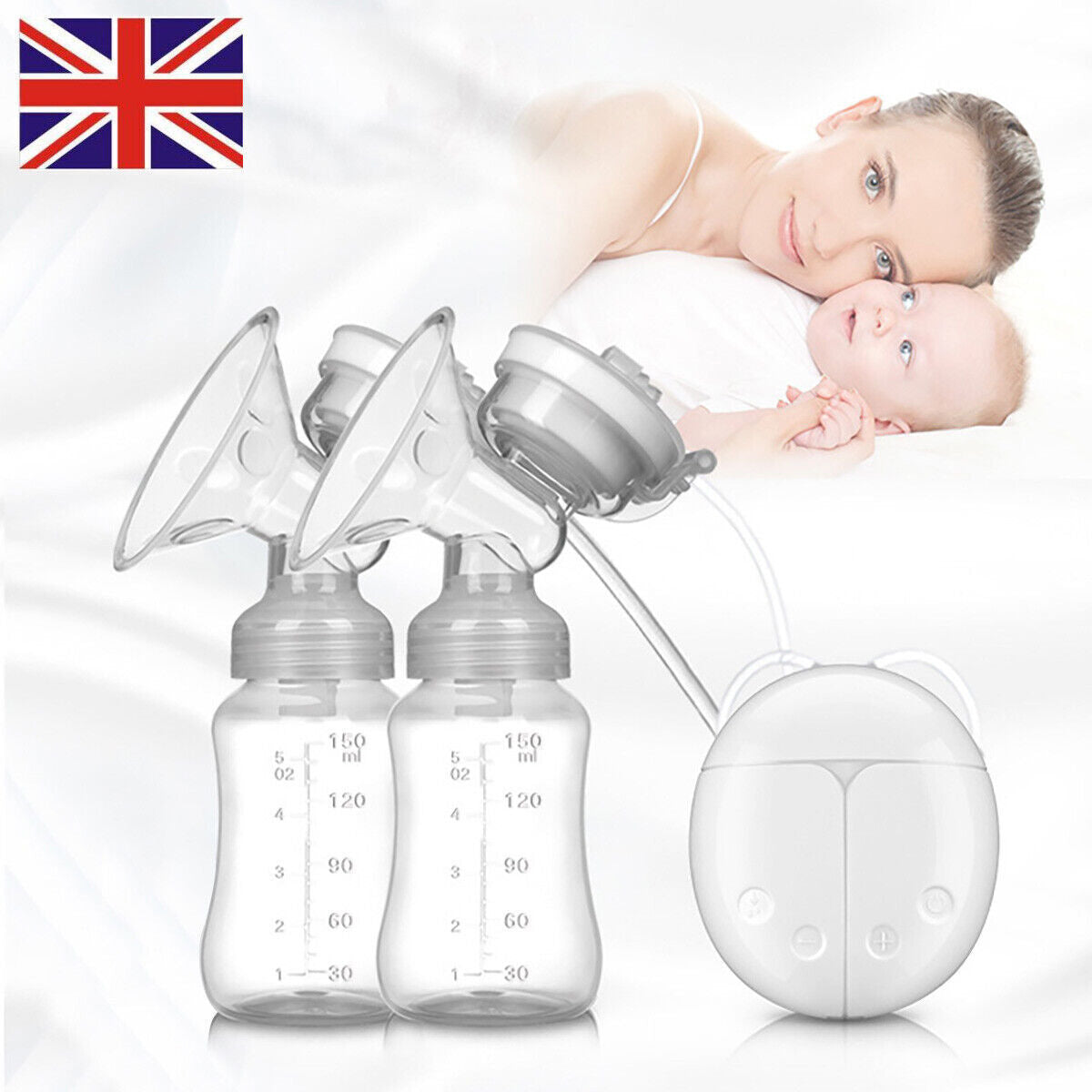 Automatic Double Electric Breast Pump And  Lid & Nipple Kit & Efficient Breastfeeding Pump