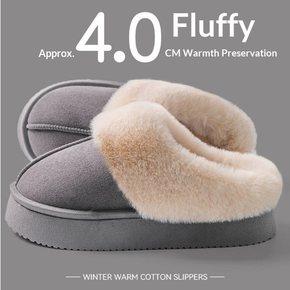 Indoor Warm Anti-slip Thick Sole Deodorant Couple Cotton Slippers