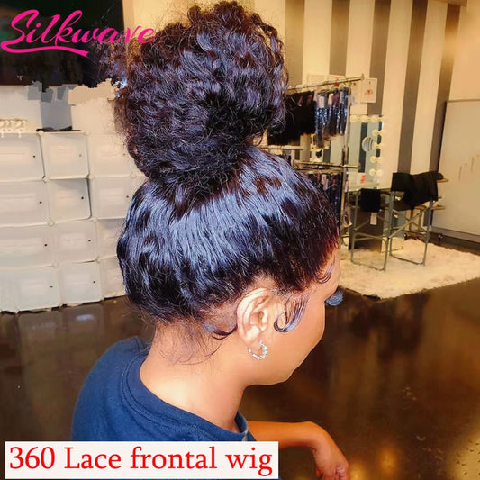 360 Full Lace Deep Wave Frontal Wig 30 40 Inch 13X6 HD Transparent Lace Frontal 5X5 Remycurly Human Hair Wigs for Women